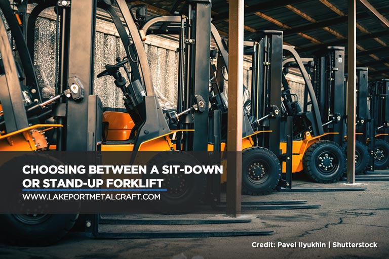 Choosing Between a Sit-Down or Stand-up Forklift