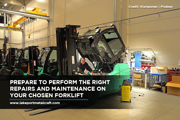 Prepare to perform the right repairs and maintenance on your chosen forklift