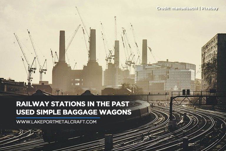 Railway stations in the past used simple baggage wagons